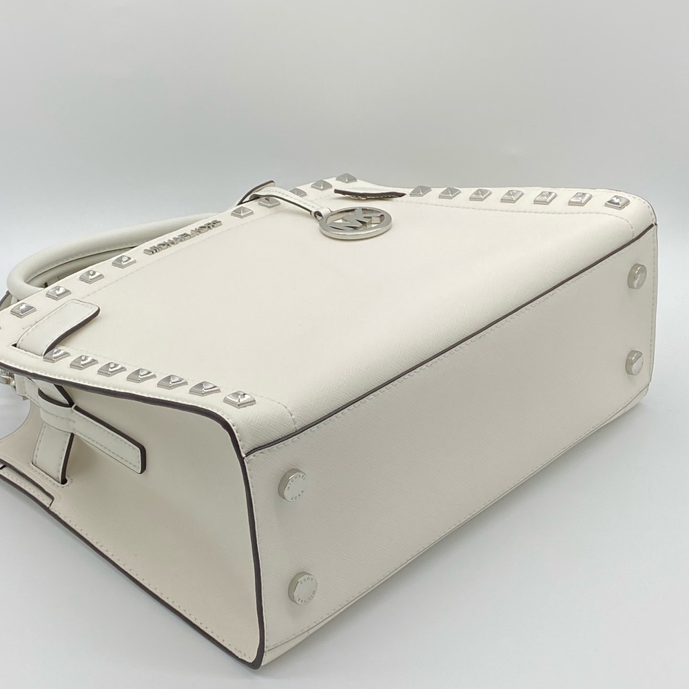 MICHAEL KORS RAYNE MEDIUM EW SATCHEL OPTIC WHITE - Picture 8 of 16